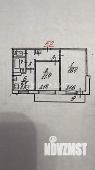 2-к квартира, вторичка, 46м2, 5/9 этаж