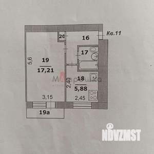 1-к квартира, вторичка, 31м2, 3/5 этаж
