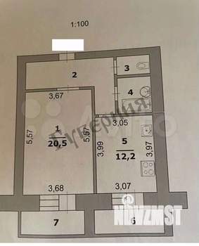 1-к квартира, вторичка, 51м2, 7/10 этаж