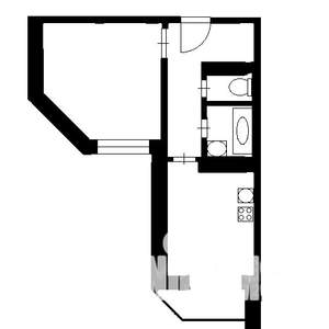 1-к квартира, вторичка, 45м2, 4/5 этаж