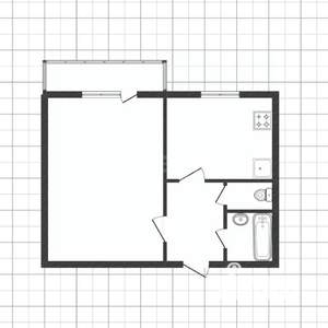 1-к квартира, вторичка, 34м2, 4/10 этаж