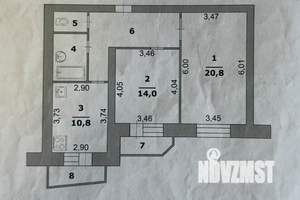 2-к квартира, вторичка, 63м2, 3/9 этаж