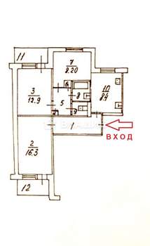 3-к квартира, вторичка, 61м2, 7/9 этаж