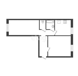 2-к квартира, вторичка, 48м2, 1/5 этаж