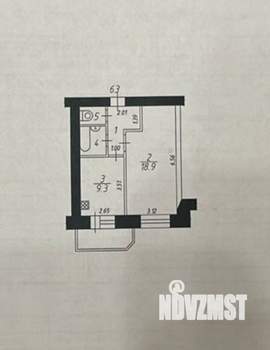 1-к квартира, вторичка, 37м2, 11/12 этаж