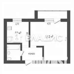 1-к квартира, вторичка, 34м2, 5/5 этаж