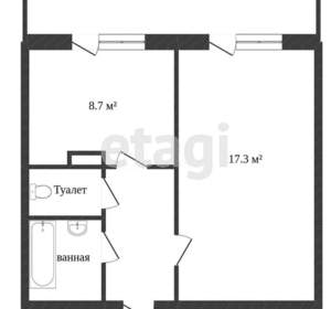1-к квартира, вторичка, 35м2, 1/10 этаж