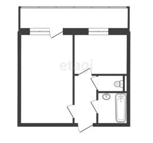 1-к квартира, вторичка, 35м2, 4/10 этаж