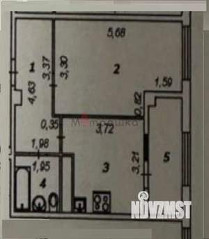 1-к квартира, вторичка, 45м2, 9/18 этаж