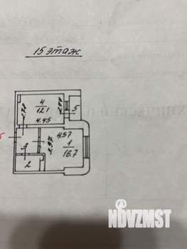 1-к квартира, вторичка, 39м2, 15/17 этаж