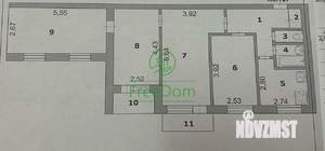 4-к квартира, вторичка, 72м2, 9/9 этаж