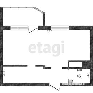 2-к квартира, вторичка, 48м2, 4/6 этаж