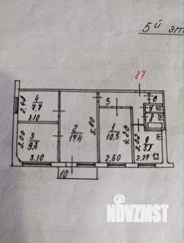 4-к квартира, вторичка, 61м2, 5/5 этаж