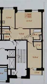 2-к квартира, вторичка, 80м2, 5/6 этаж