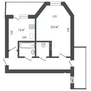 1-к квартира, вторичка, 34м2, 14/15 этаж