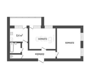 2-к квартира, вторичка, 55м2, 12/17 этаж