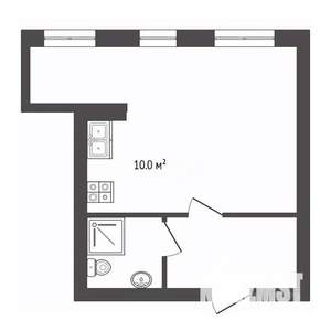 Студия квартира, вторичка, 27м2, 2/5 этаж