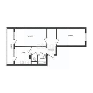 2-к квартира, вторичка, 58м2, 10/10 этаж
