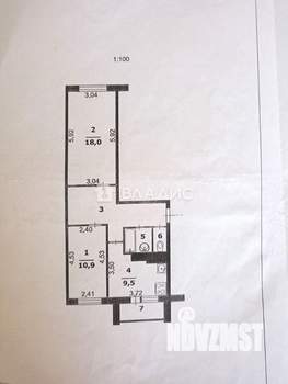 2-к квартира, вторичка, 56м2, 3/5 этаж