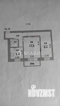 2-к квартира, вторичка, 45м2, 2/3 этаж