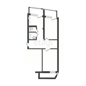 2-к квартира, вторичка, 72м2, 14/14 этаж