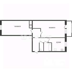 2-к квартира, вторичка, 54м2, 6/10 этаж