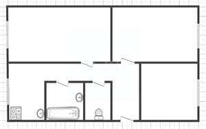 3-к квартира, вторичка, 61м2, 1/5 этаж