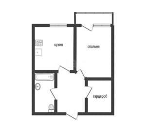 1-к квартира, вторичка, 50м2, 6/7 этаж