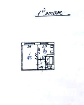 1-к квартира, вторичка, 32м2, 1/9 этаж
