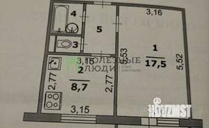 1-к квартира, вторичка, 34м2, 8/10 этаж