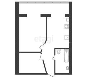 1-к квартира, вторичка, 45м2, 4/7 этаж