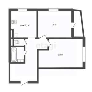 2-к квартира, вторичка, 65м2, 11/17 этаж