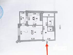 1-к квартира, вторичка, 44м2, 5/8 этаж