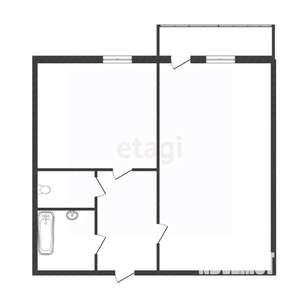 1-к квартира, вторичка, 40м2, 6/17 этаж