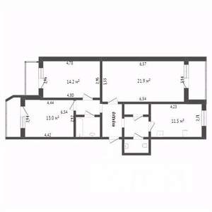3-к квартира, вторичка, 96м2, 5/9 этаж