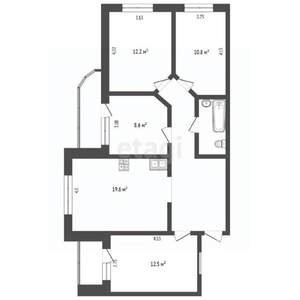 3-к квартира, вторичка, 86м2, 10/17 этаж