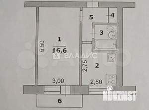 1-к квартира, вторичка, 30м2, 2/5 этаж
