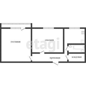 2-к квартира, вторичка, 46м2, 4/9 этаж