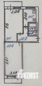 2-к квартира, вторичка, 47м2, 4/5 этаж