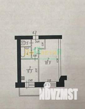 1-к квартира, вторичка, 37м2, 11/12 этаж