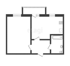 1-к квартира, вторичка, 43м2, 5/10 этаж