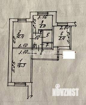 3-к квартира, вторичка, 60м2, 1/10 этаж