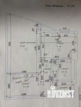 3-к квартира, вторичка, 74м2, 4/17 этаж