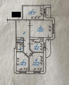 4-к квартира, вторичка, 85м2, 7/17 этаж