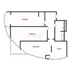 3-к квартира, вторичка, 102м2, 2/17 этаж