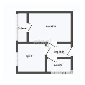1-к квартира, вторичка, 32м2, 1/5 этаж