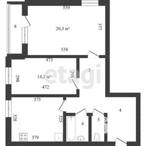 2-к квартира, вторичка, 70м2, 12/14 этаж