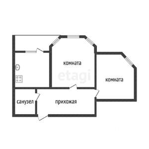 2-к квартира, вторичка, 76м2, 2/14 этаж