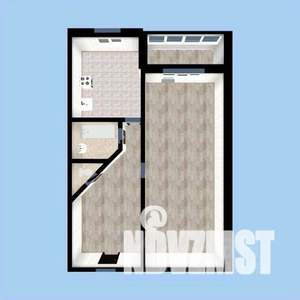 1-к квартира, вторичка, 45м2, 4/7 этаж