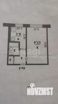 1-к квартира, вторичка, 30м2, 1/5 этаж